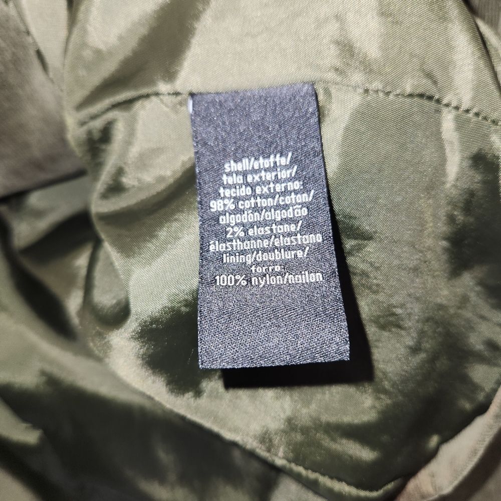 Calvin Klein‎ Jacket Womens M Green Blazer Corduroy Stretch Pockets Soft Comfy - Picture 6 of 7